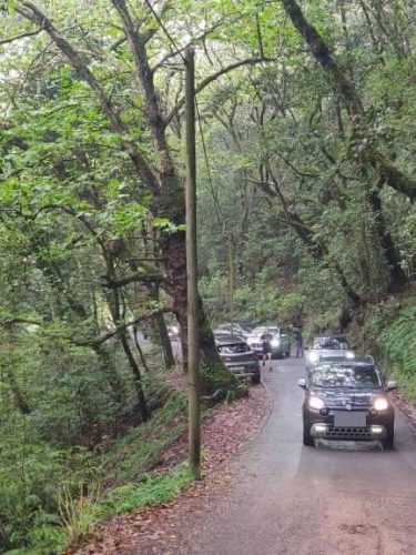 Chaotic traffic on the way to the Queimadas Forest Park 3